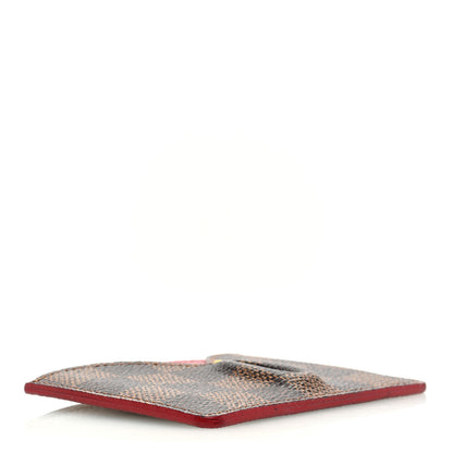 Louis Vuitton Damier Ebene Caissa Card Holder Cherry 4 of 8