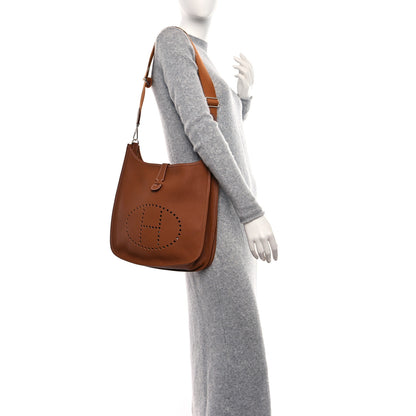 Hermes Taurillon Clemence Evelyne III GM Gold 2 of 10