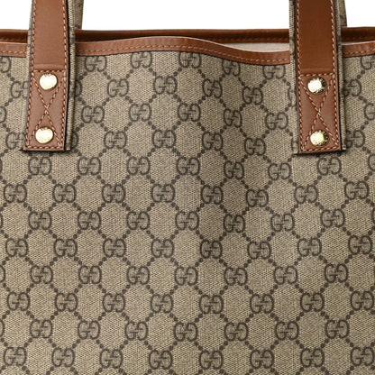 Gucci GG Plus Monogram Medium Signature Web Loop Tote Brown 7 of 14