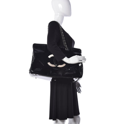 Chanel Vinyl XL Lipstick Tote Black 2 of 34