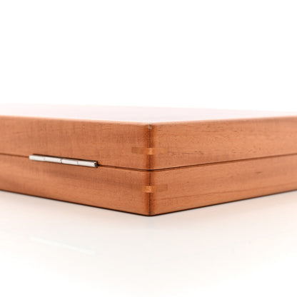 Hermes Natural Maple Wood Backgammon Game Set 7 of 17