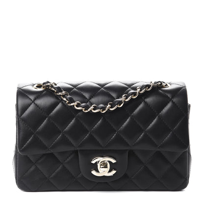 Chanel Lambskin Quilted Mini Rectangular Flap Black 1 of 11