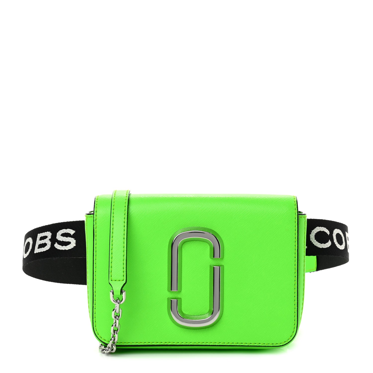 Marc Jacobs Saffiano Hip Shot Belt Bag Bright Green 1 of 10