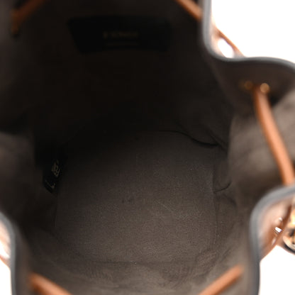 Fendi Vitello Cristallo Nature F is Fendi FF 1974 Embossed Mini Mon Tresor Bucket Bag Cuoio 5 of 10
