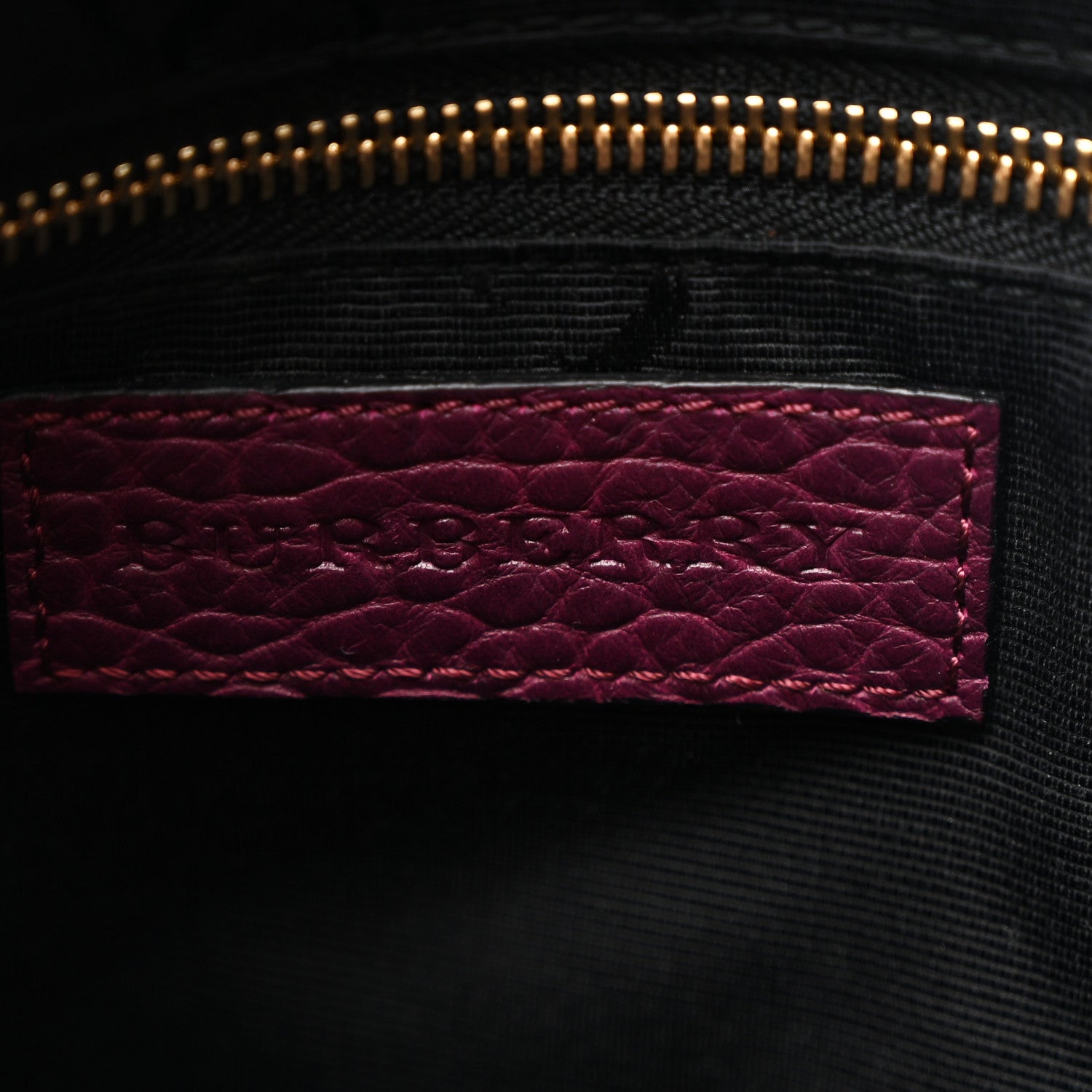 Burberry Heritage Grain Small Orchard Bowling Bag Damson Magenta 6 of 11