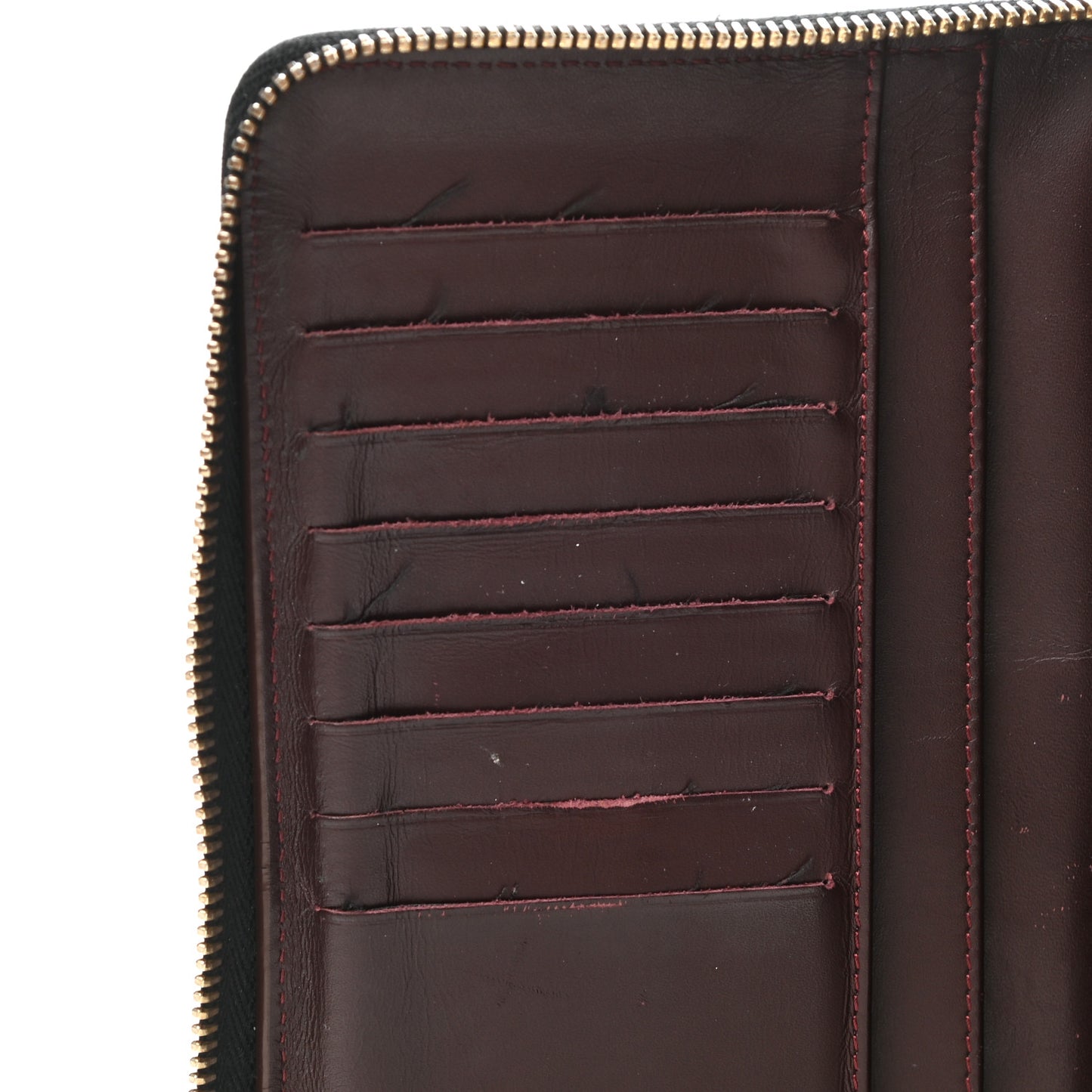 Caviar Quilted Large Zip Around Organizer Wallet Black
