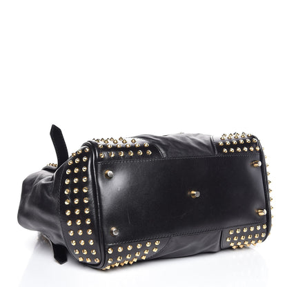 Burberry Lambskin Bridle Studs Small Canterbury Tote Black 4 of 14