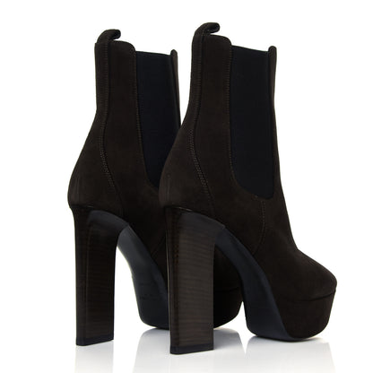 Saint Laurent Suede Vika 95 Chelsea Boot 39 Haunting Green 4 of 8