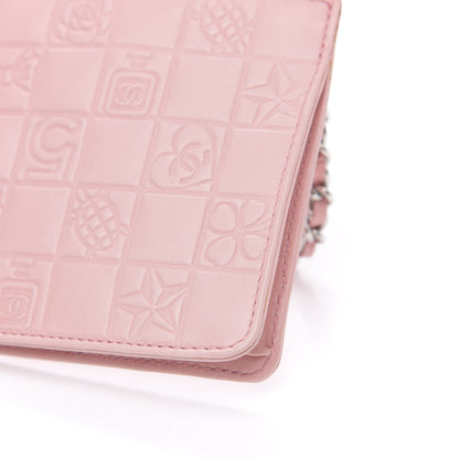 Chanel Lambskin Precious Symbols Pochette Pink 9 of 13