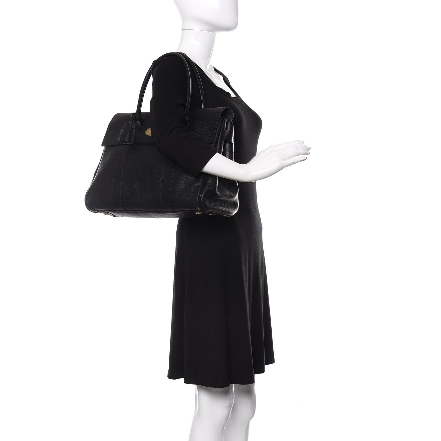 Classic Grain Calfskin Bayswater Black