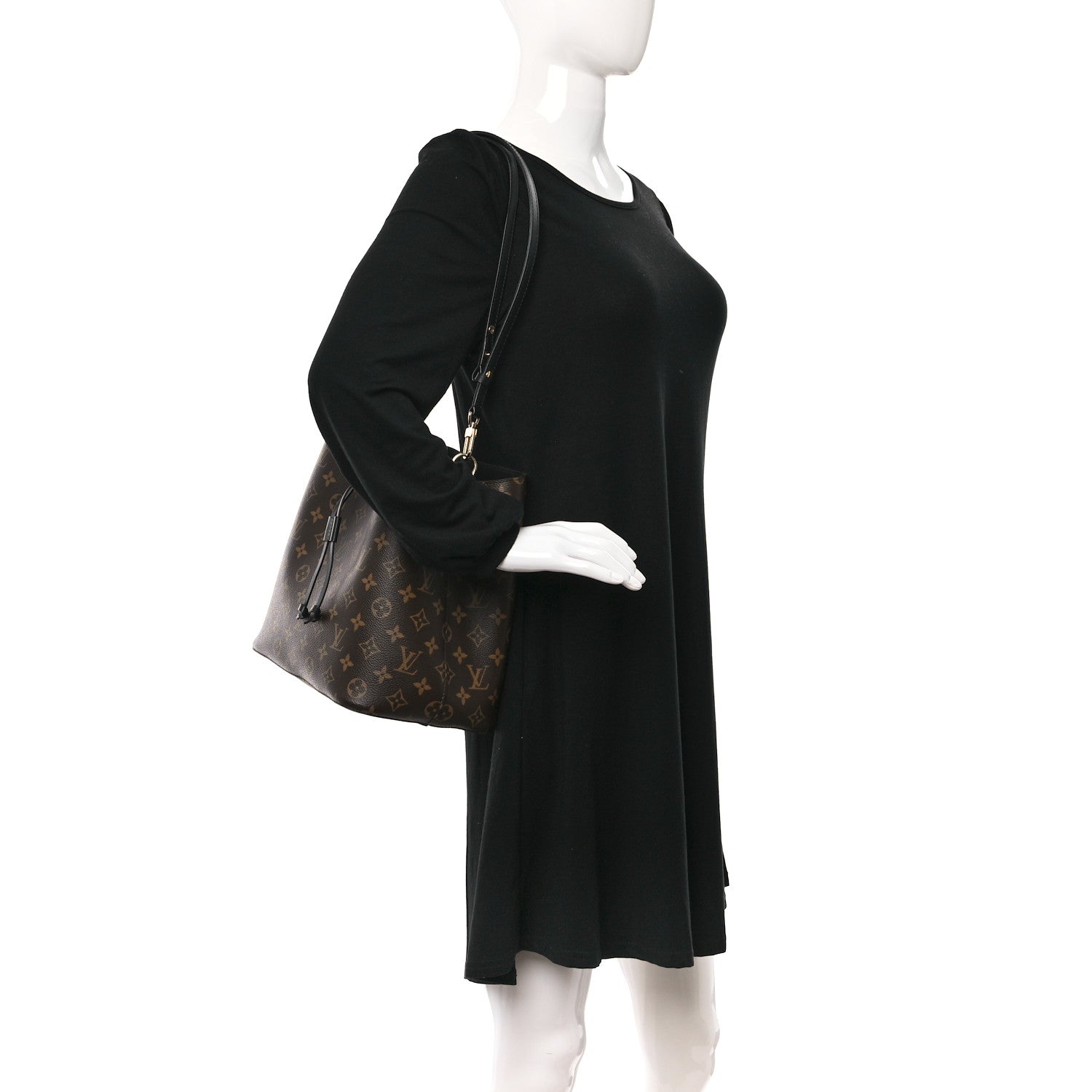 Louis Vuitton Monogram Neonoe MM Black 2 of 9