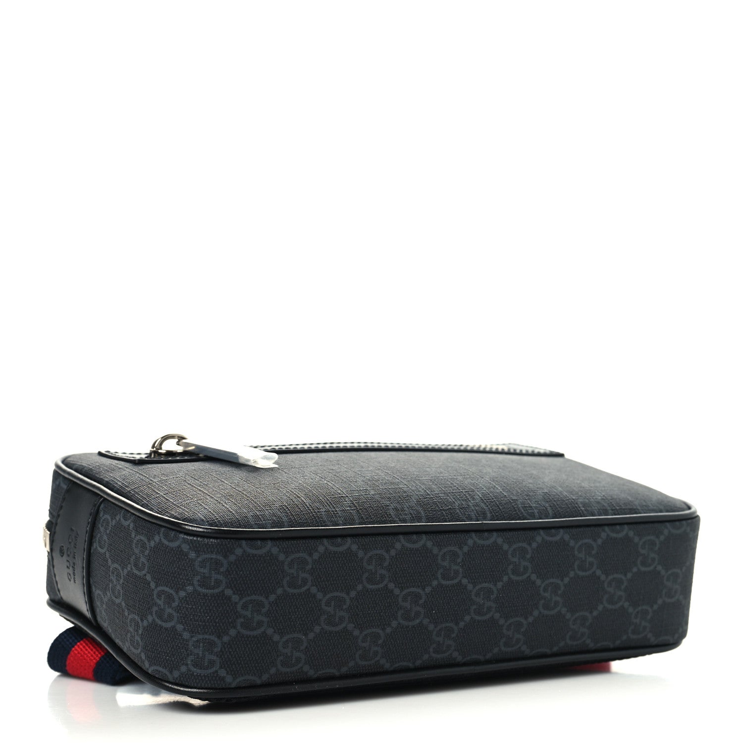 Gucci Soft GG Supreme Monogram Web Belt Bag Black Grey 4 of 10
