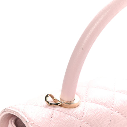 Chanel Caviar Quilted Small Coco Handle Flap Light Pink 12 of 12