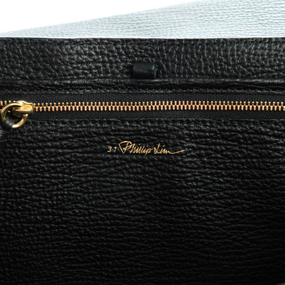 3.1 Phillip Lim 3.1 Textured Calfskin Medium Pashli Satchel Black 6 of 7