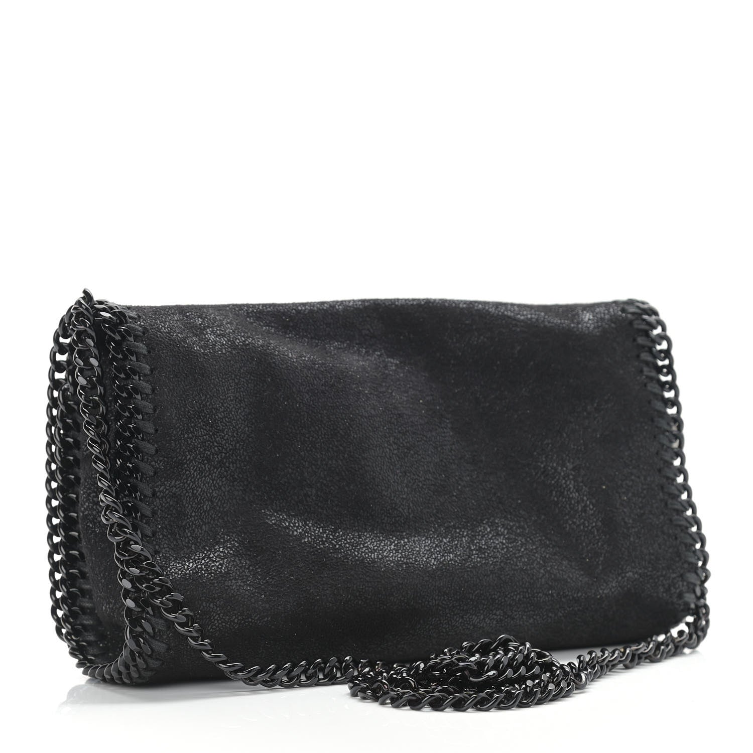 Stella McCartney Shaggy Deer Falabella Crossbody Clutch Black 3 of 11