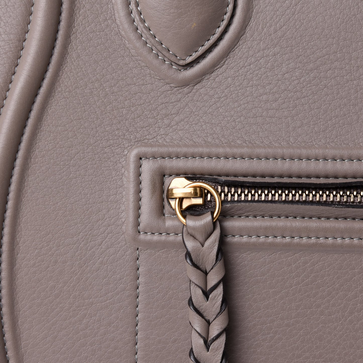 Supple Calfskin Medium Phantom Luggage Grey