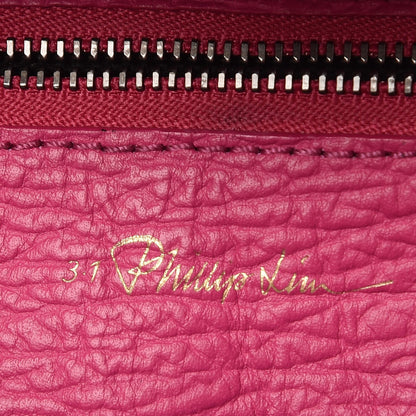 3.1 Phillip Lim 3.1 Textured Calfskin Medium Pashli Satchel Fuchsia 7 of 8