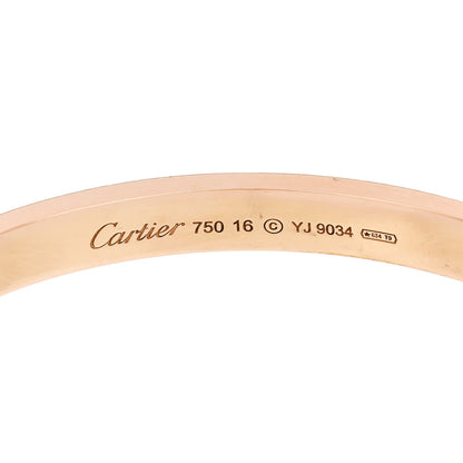 Cartier 18K Pink Gold LOVE Bracelet 16 6 of 9