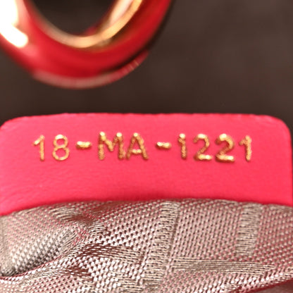 Christian Dior Lambskin Cannage Small My ABCDior Lady Dior Fraise 7 of 10