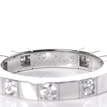 Cartier 18K White Gold Diamond Lanieres Half Eternity Band Ring 49 4.75 5 of 6