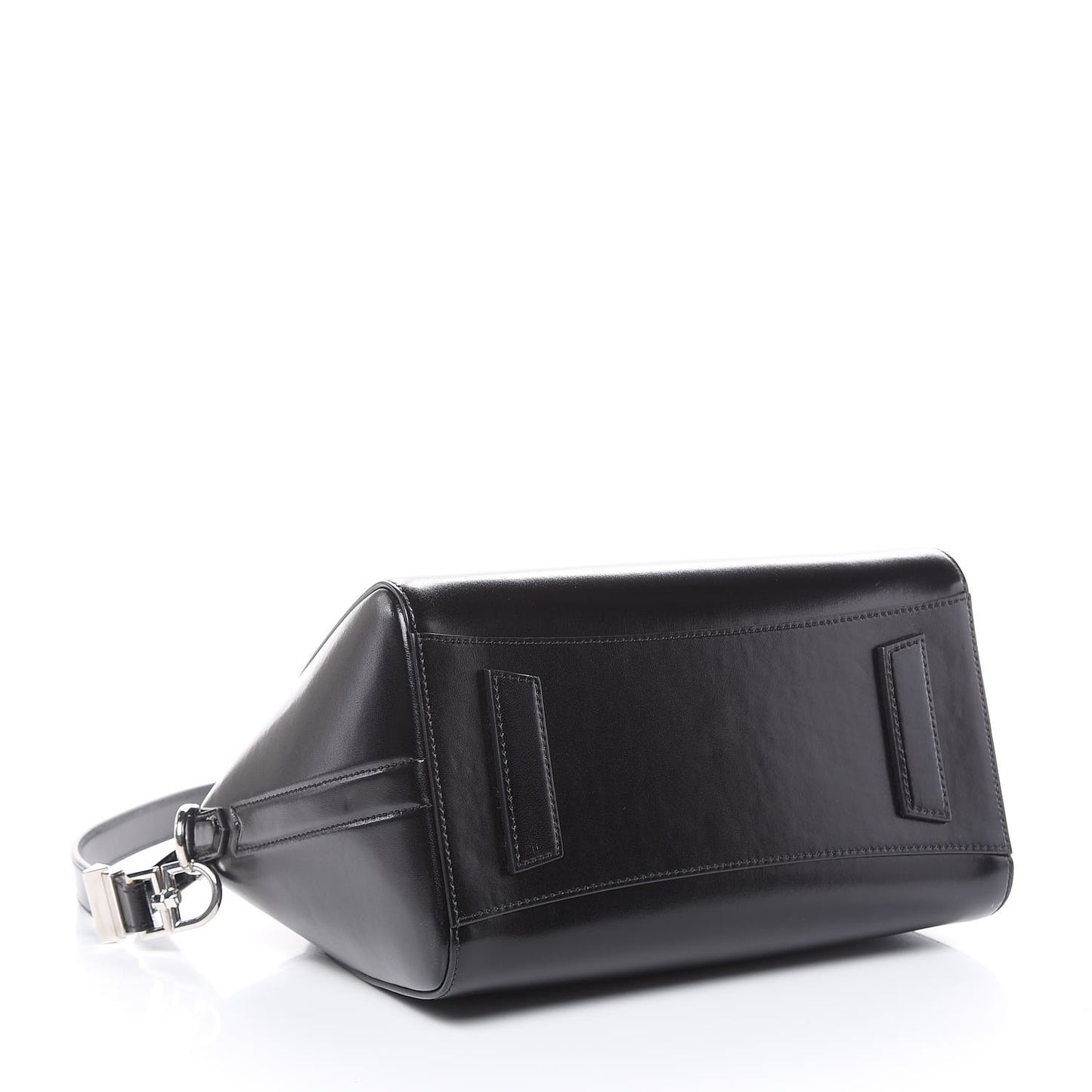 Shiny Lord Calfskin Small Antigona Black