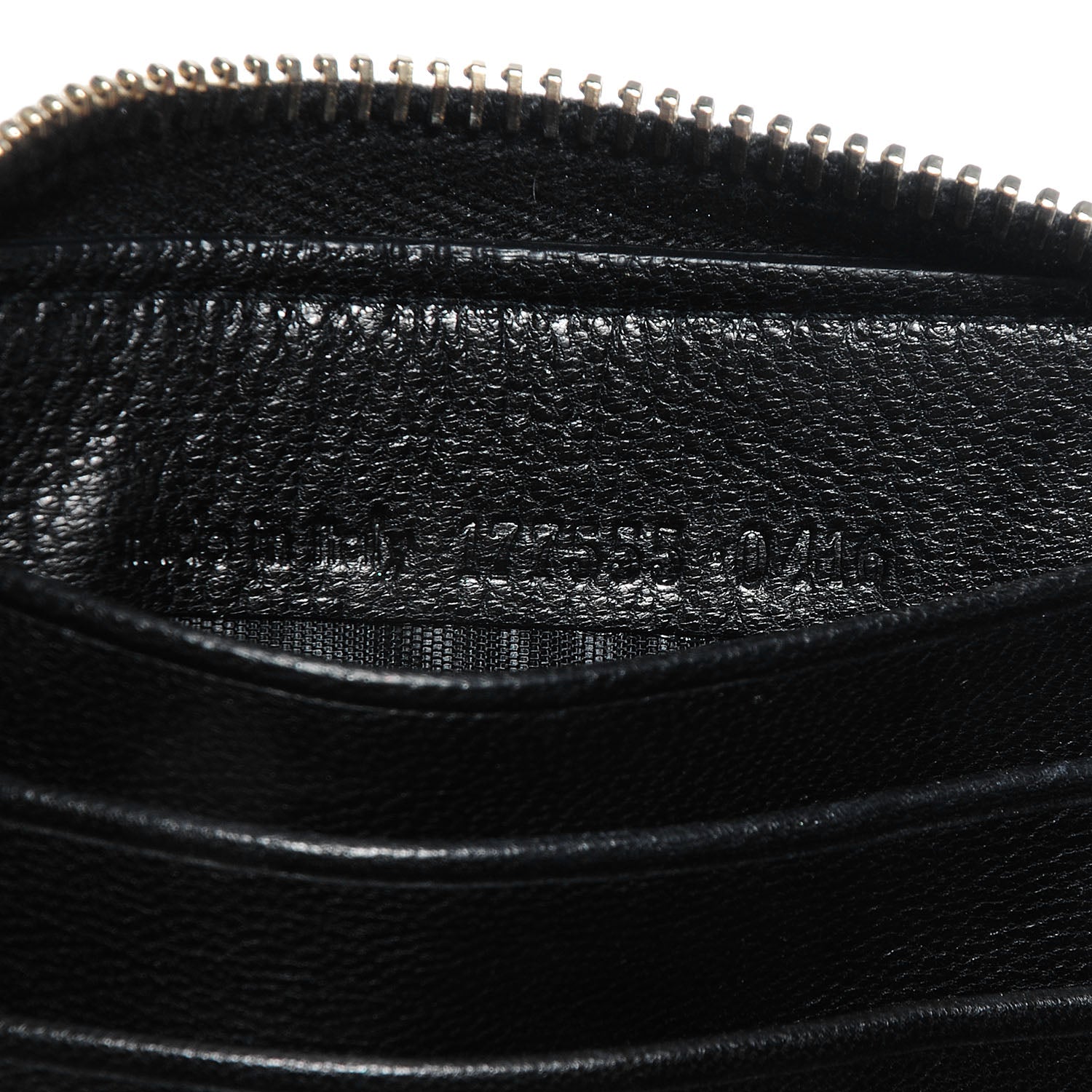Saint Laurent Chevre Belle De Jour Zip Around Wallet Black 8 of 8