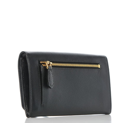 Prada Saffiano Metal Wristlet Black 3 of 9