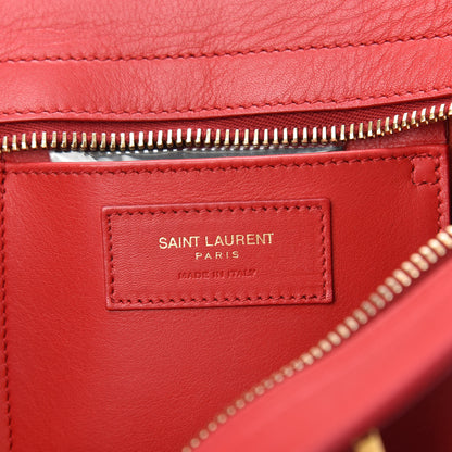 Saint Laurent Calfskin Small Classic Y Cabas Red 6 of 8