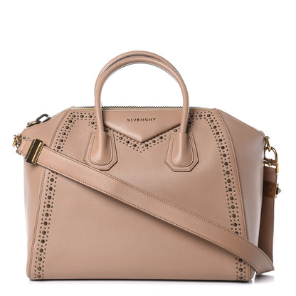 Givenchy Calfskin Medium Studded Antigona Beige 1 of 12