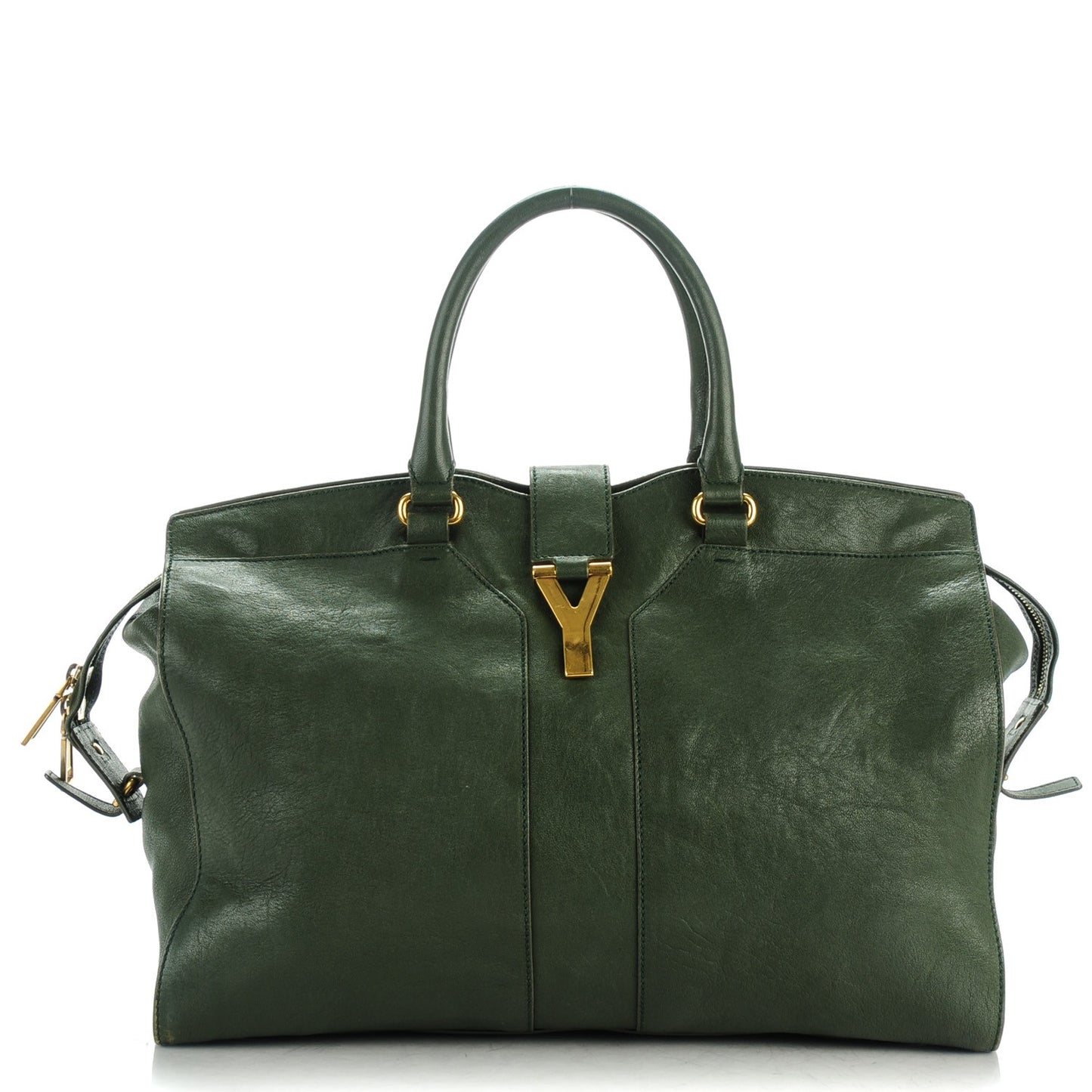 Sheepskin Large Cabas Chyc Dark Green