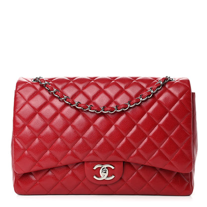 Chanel Caviar Quilted Maxi Double Flap Red 1 of 4