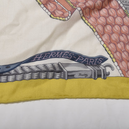 Hermes Cashmere Silk Ceintures et Liens Shawl 140 4 of 4