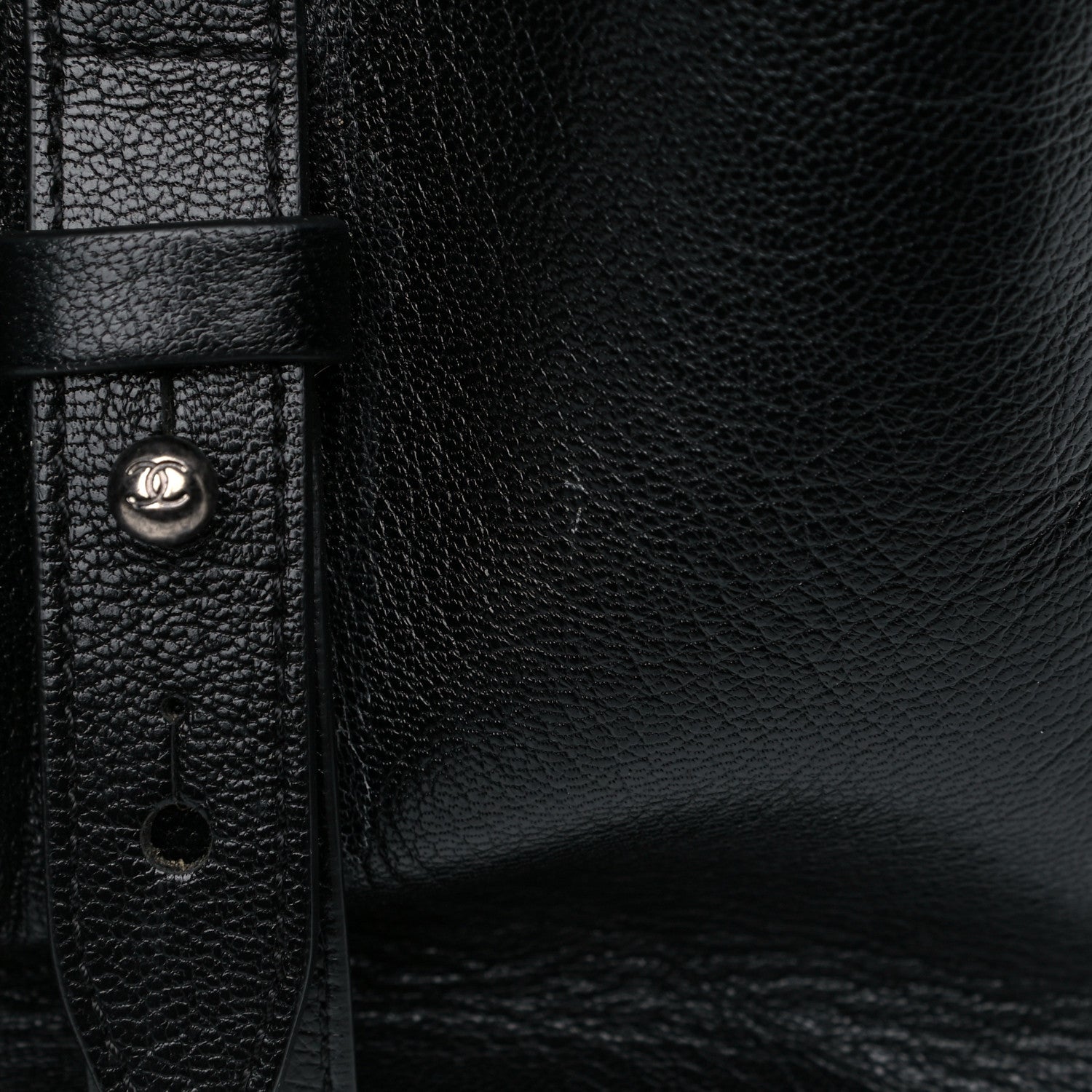 Chanel Goatskin Quilted Large City Rock Shopping Bag Black 30 of 30