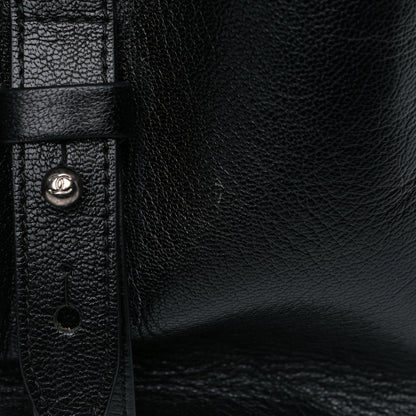 Chanel Goatskin Quilted Large City Rock Shopping Bag Black 30 of 30