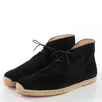 Christian Louboutin Suede Cadaques Mens Flats 44 Black 3 of 7