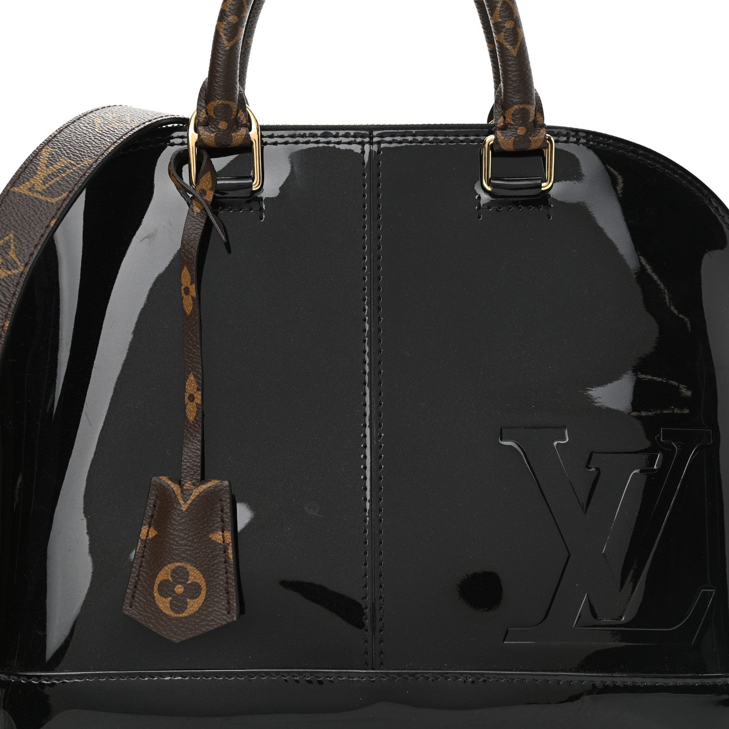 Louis Vuitton Patent Monogram Alma PM Black 8 of 10