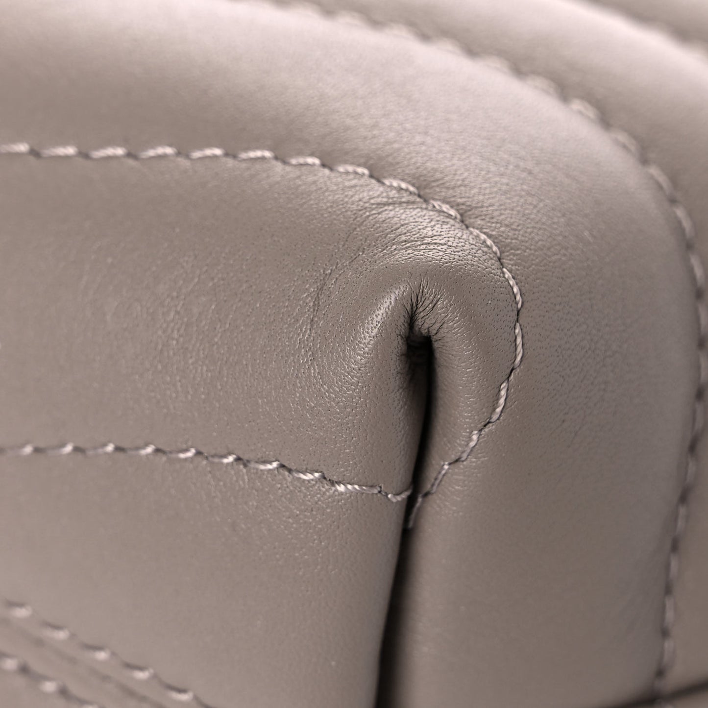 Calfskin LV New Wave Chain Bag Taupe