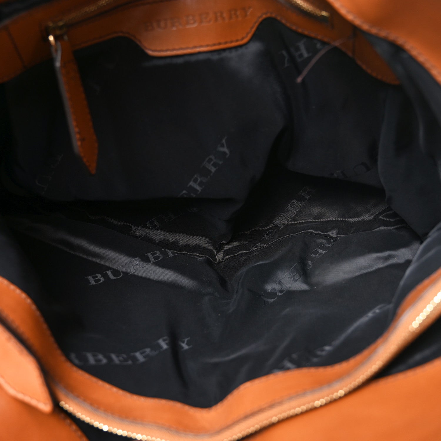 Burberry Lambskin Bridle Calfskin Medium Landscape Lynher Tote Tan 5 of 9