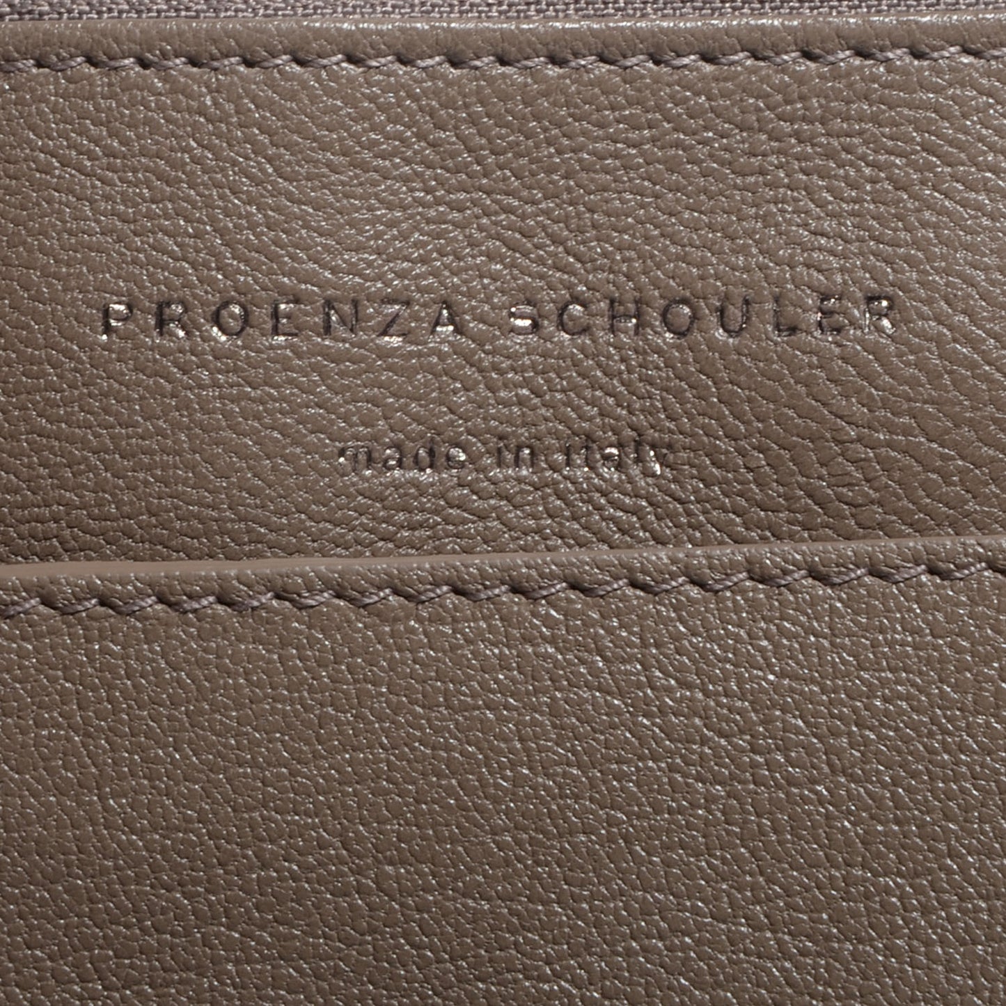 Leather PS1 Large Chain Wallet Smoke