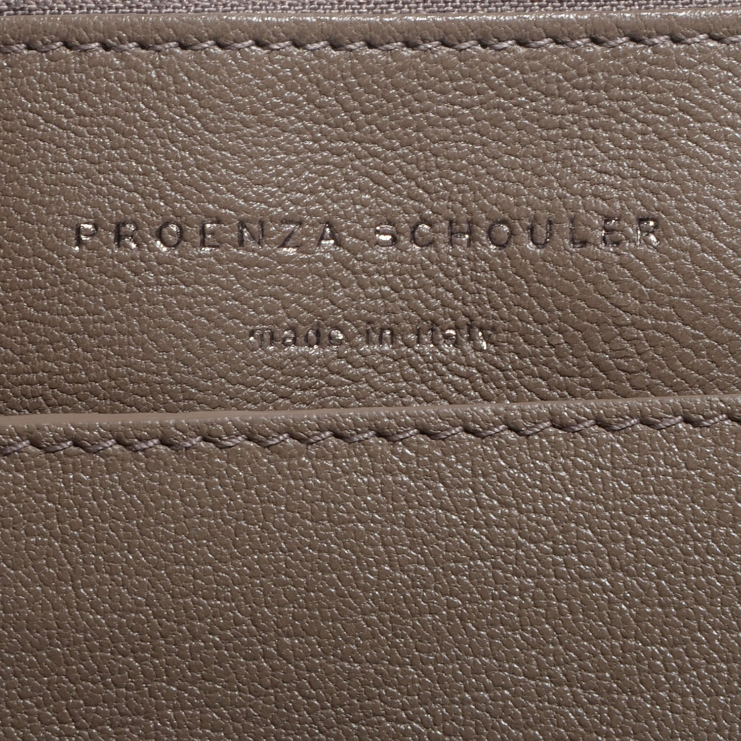 Proenza Schouler Leather PS1 Large Chain Wallet Smoke 6 of 7