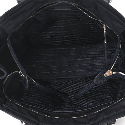 Prada Tessuto Nylon Soft Calf Tote Black 7 of 12