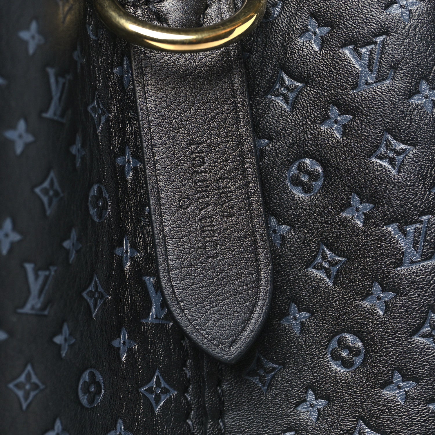 Louis Vuitton Calfskin Nanogram Embossed Neonoe BB Black 6 of 11