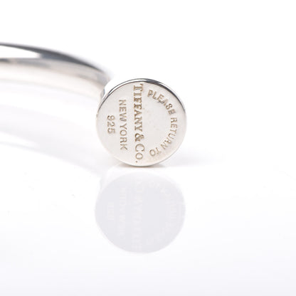 Tiffany Sterling Silver Return to Narrow Circle Edge Cuff Bracelet 5 of 6