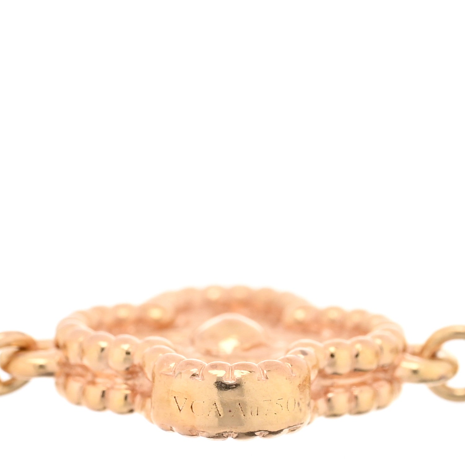 Van Cleef & Arpels 18K Rose Gold 6 Motifs Sweet Alhambra Bracelet 3 of 3