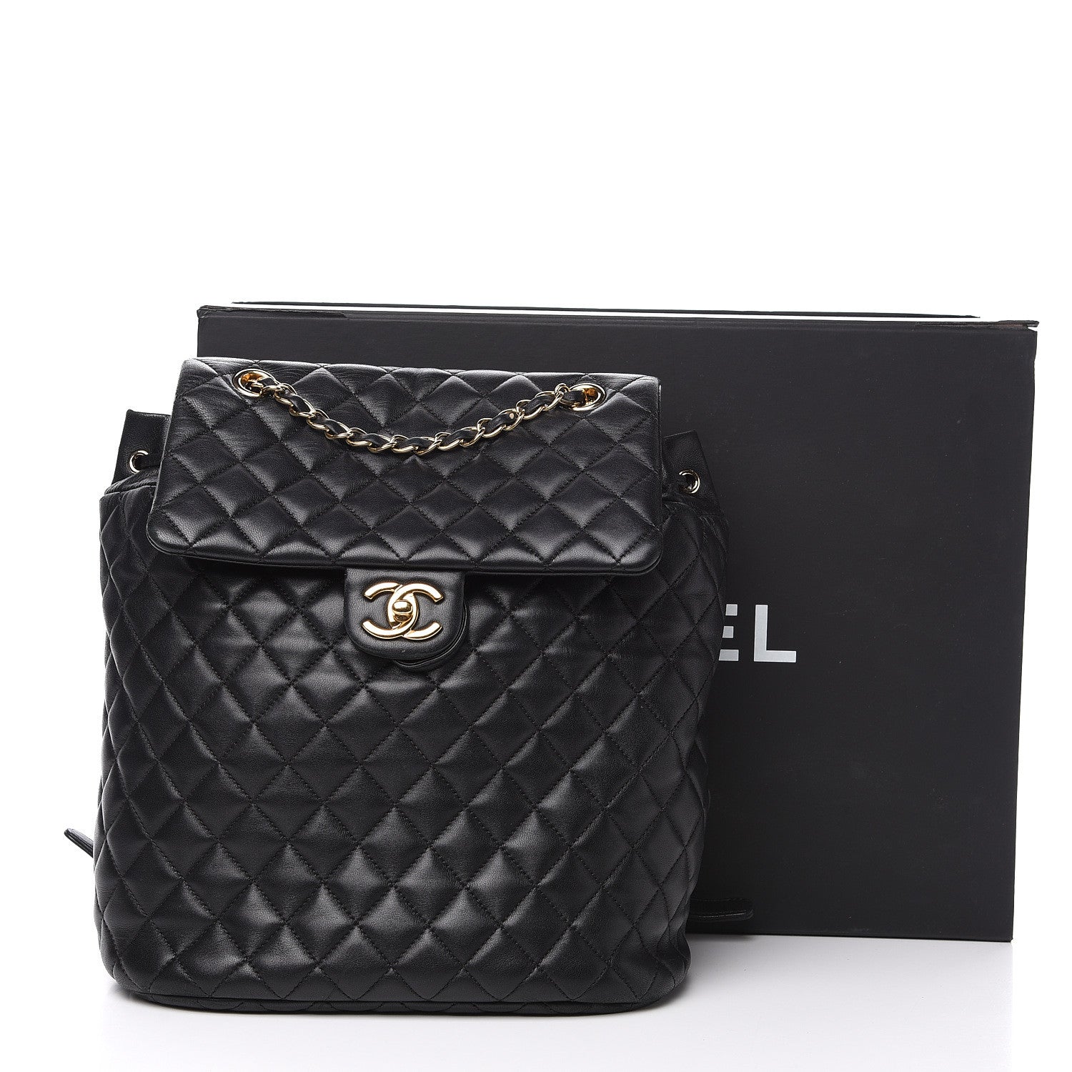 Chanel Lambskin Quilted Large Urban Spirit Backpack Black 17 of 17