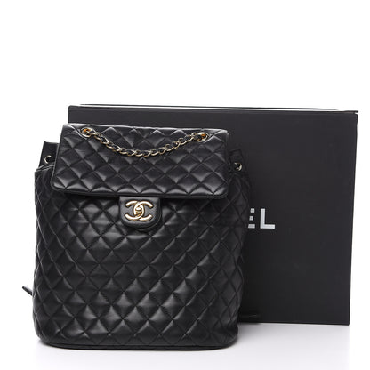 Chanel Lambskin Quilted Large Urban Spirit Backpack Black 17 of 17