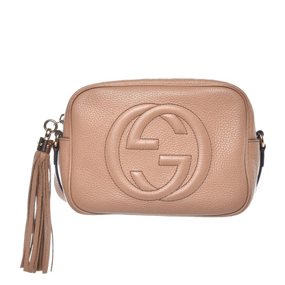 Gucci Pebbled Calfskin Small Soho Disco Bag Camelia 1 of 16