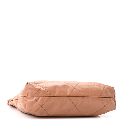 Chanel Shiny Calfskin Quilted Small Chanel 22 Beige 4 of 10
