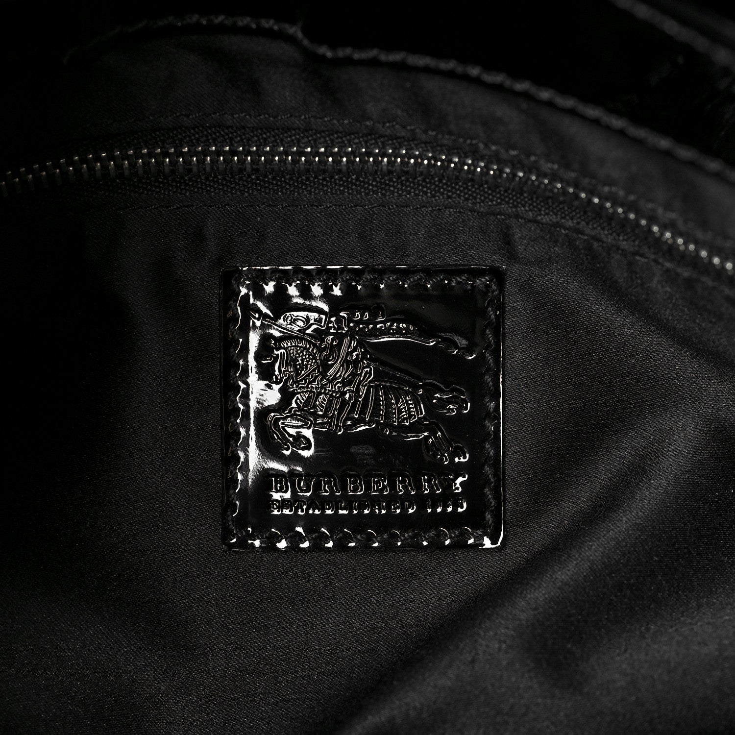 Burberry Patent Quilted Beaton Black 6 of 9