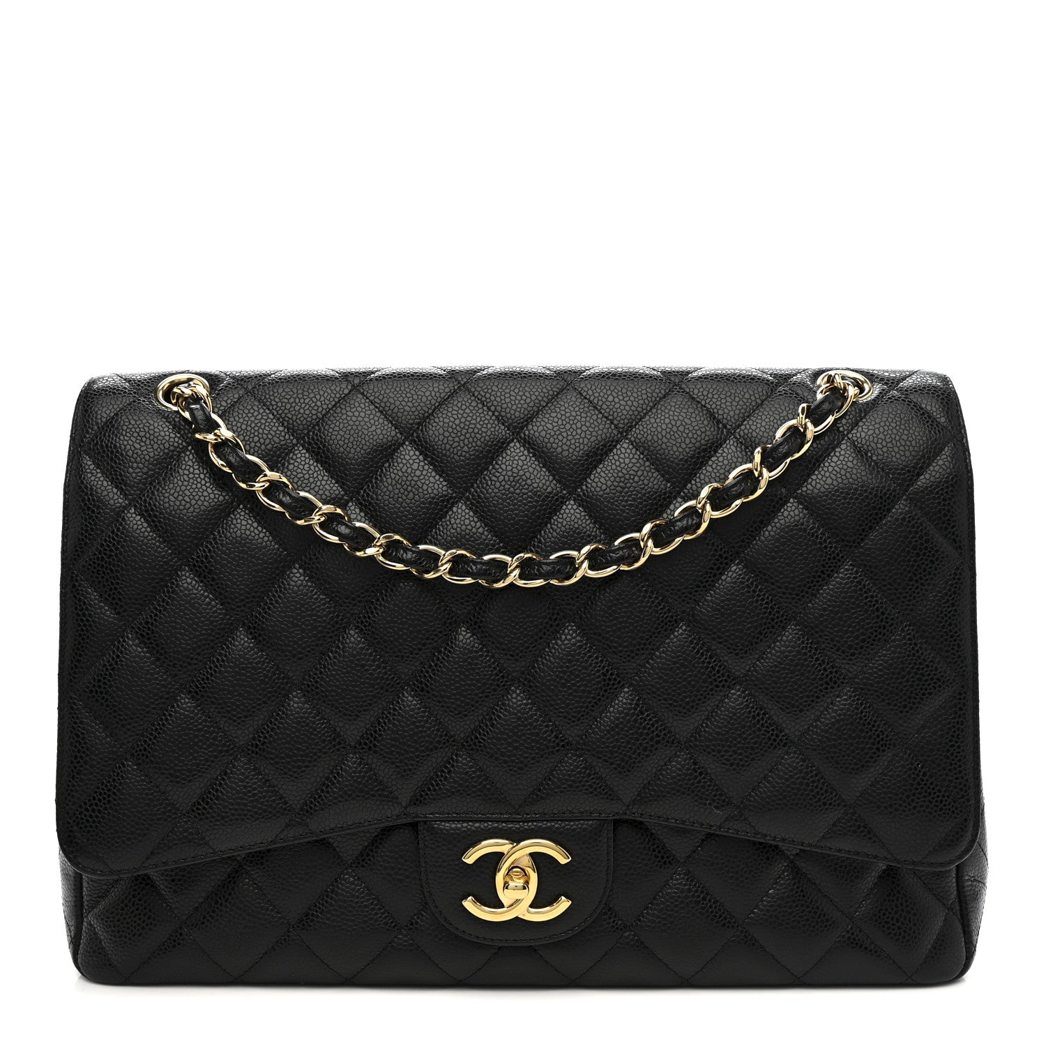 Chanel Caviar Quilted Maxi Double Flap Black 1 of 14